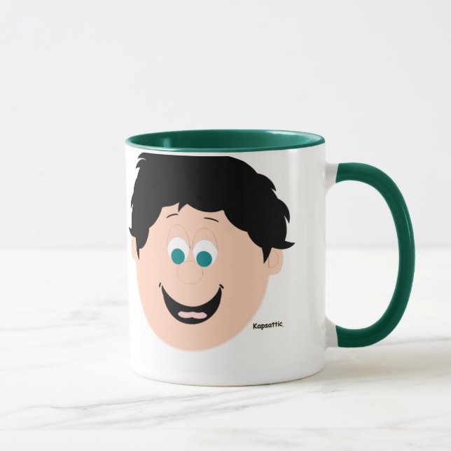 Laugh Mug Boy Dark Hair (Right)