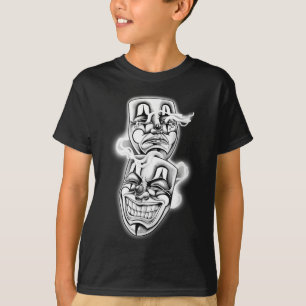 Laugh Now Cry Later Chicano Tattoo Flash T-Shirt