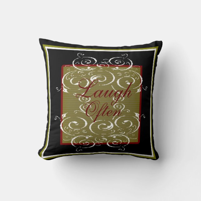 Laugh Often Cushion (Front)