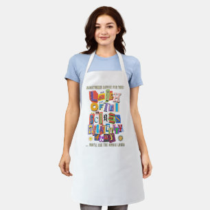 Laugh Often – Positive Typography Quote Design 1 Apron