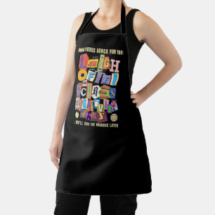Laugh Often – Positive Typography Quote Design Apron