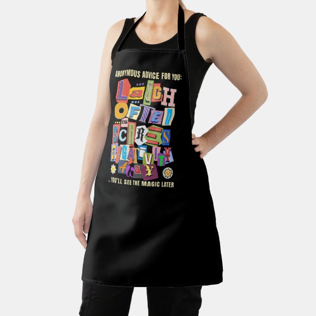 Laugh Often – Positive Typography Quote Design Apron (Insitu)