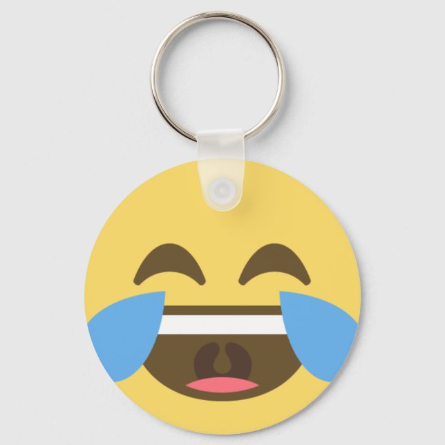 Laugh Out Emoji Key Ring (Front)