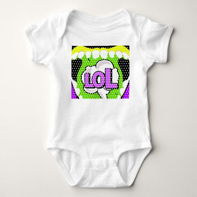 Laugh Out Loud Baby Bodysuit (Front)