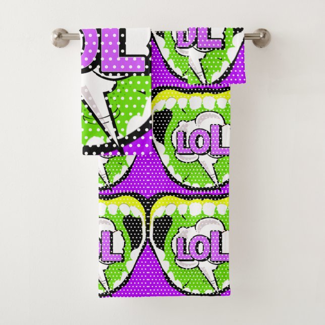 Laugh Out Loud Bath Towel Set (Insitu)