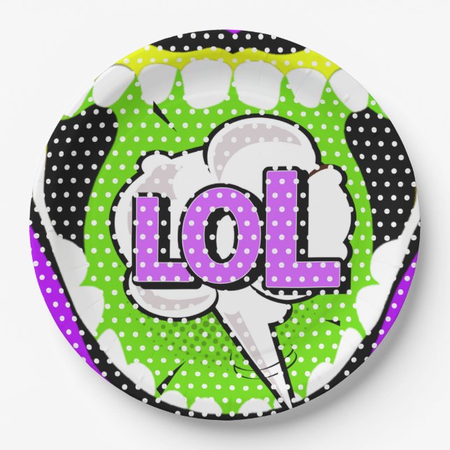 Laugh Out Loud Paper Plate (Front)