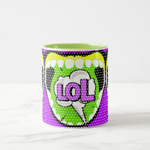Laugh Out Loud Two-Tone Coffee Mug