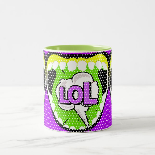Laugh Out Loud Two-Tone Coffee Mug (Center)