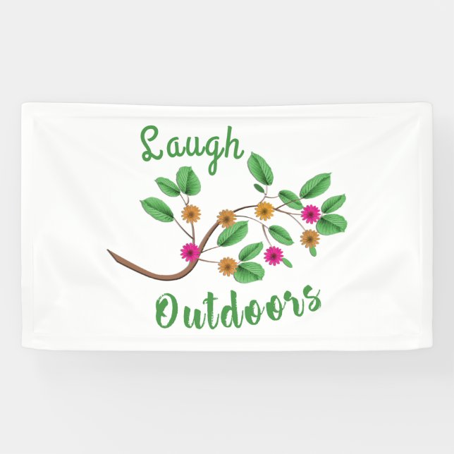 Laugh Outdoors Banner (Horizontal)
