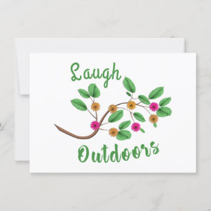 Laugh Outdoors Invitation