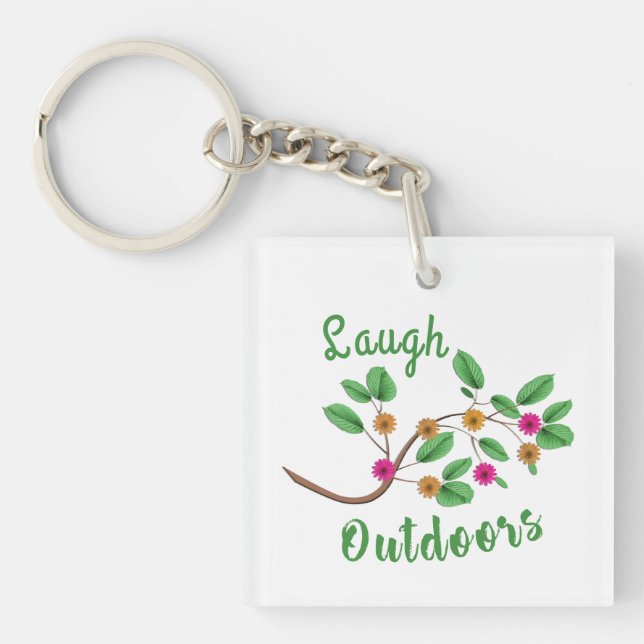 Laugh Outdoors Key Ring (Front)