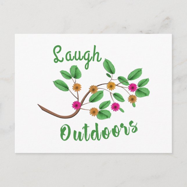 Laugh Outdoors Postcard (Front)