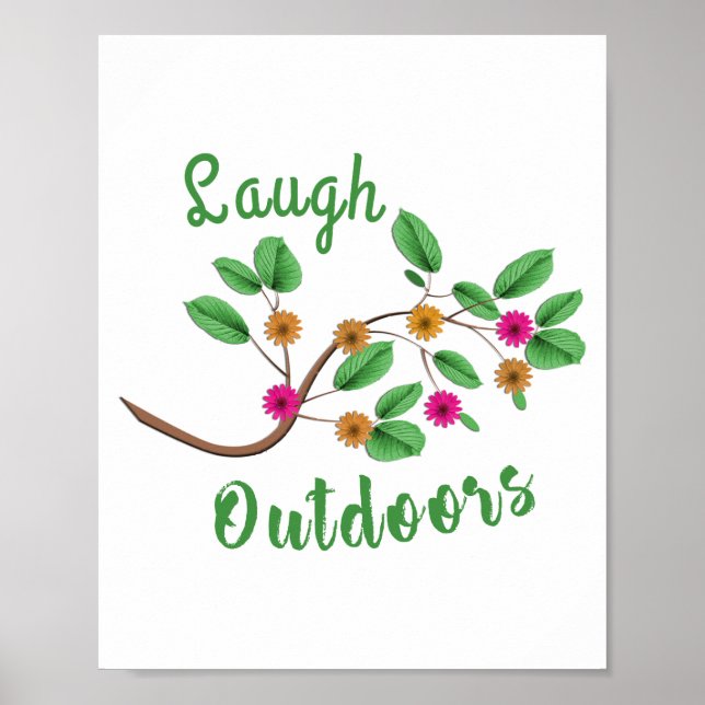 Laugh Outdoors Poster (Front)
