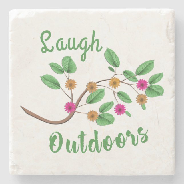 Laugh Outdoors Stone Coaster (Front)