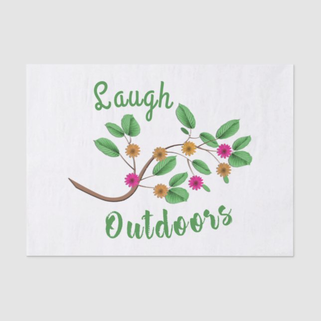 Laugh Outdoors Tissue Paper (Front)