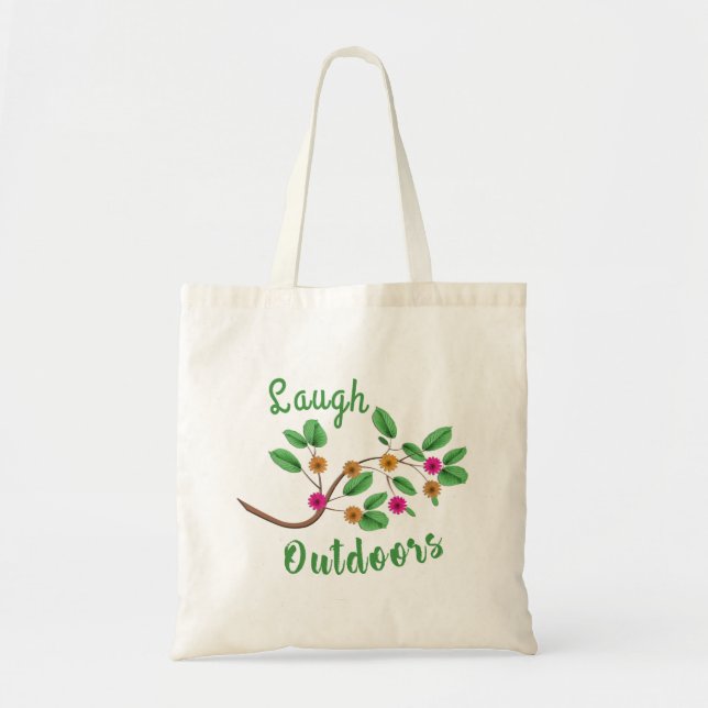 Laugh Outdoors Tote Bag (Front)