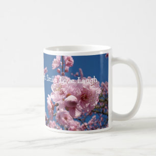 Laugh Smile Love Coffee Mug Tree Blossom Sky
