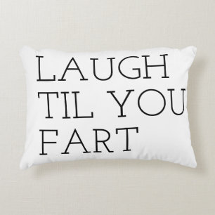 laugh til you fart quote bestselling decorative cushion