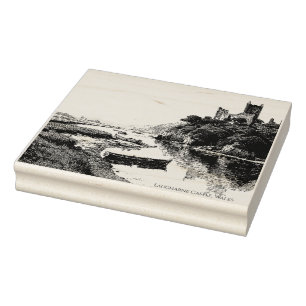 Laugharne Castle, Wales – Ruins of Romance Rubber Stamp