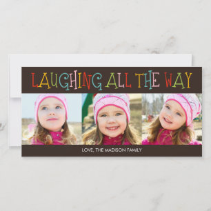 Laughing All The Way Holiday Photo Card