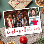 Laughing All the Way Modern Photo Plaid Card<br><div class="desc">Our "Laughing All the Way" Modern Photo Family Christmas Holiday Card is a contemporary and heartwarming way to spread joy, love, and festive merriment to your cherished friends and family! Embrace the holiday spirit with this elegantly designed card that captures the essence of your family's happiness. The modern layout provides...</div>