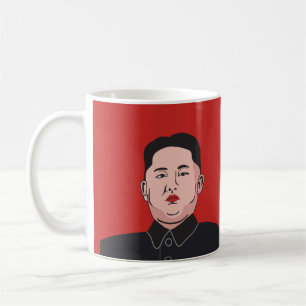 Laughing and serious Kim Jong-un - two images Coffee Mug