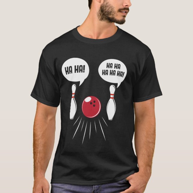 Laughing Bowling Pins T-Shirt (Front)