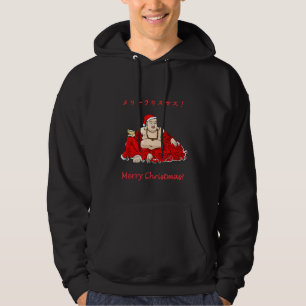 Laughing Buddha Becomes Santa Unique Asian Hoodie