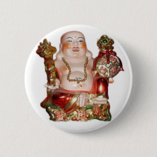 Laughing Buddha Button