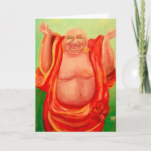 Laughing Buddha Greeting Card
