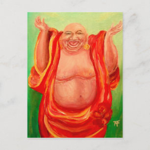 Laughing Buddha Postcard