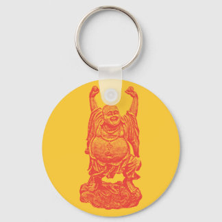Laughing Buddha (red) Key Ring