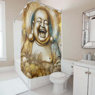 Laughing Buddha Shower Curtain