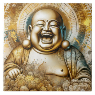 Laughing Buddha Tile