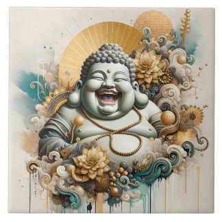 Laughing Buddha Tile