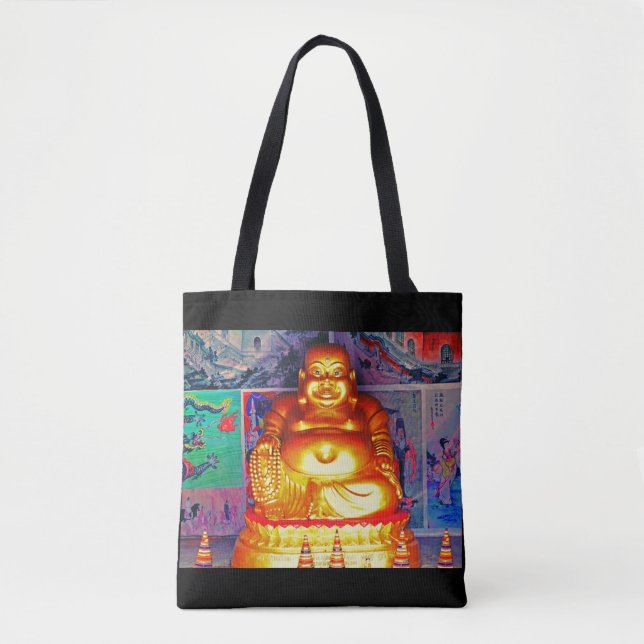 Laughing Buddha Tote Bag (Front)