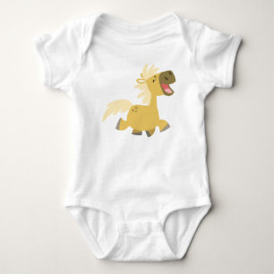 Laughing Cartoon Pony Baby apparel Bodysuit
