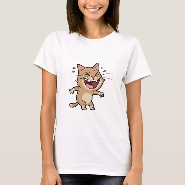 Laughing Cat T-Shirt (Front)
