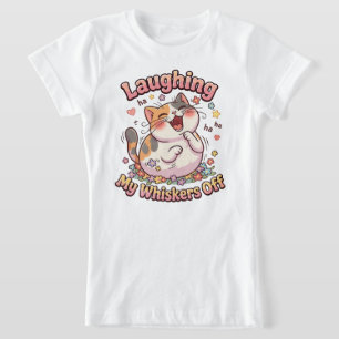 Laughing Cat Whiskers Off T-Shirt