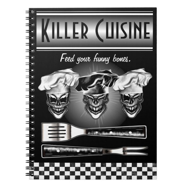 Laughing Chef Skulls Notebook (Front)