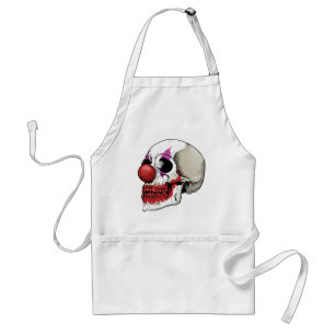 Laughing Clown Skull - Fate Until Death Standard Apron