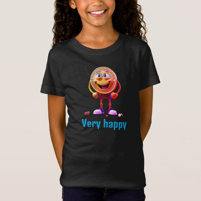 Laughing Coin Print Tee T-Shirt (Front)