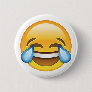 Laughing Crying Tears of Joy emoji 6 Cm Round Badge