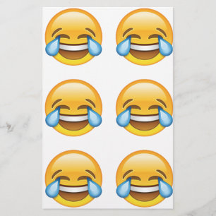 Laughing Crying Tears of Joy emoji Stationery