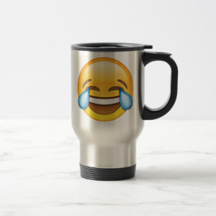 Laughing Crying Tears of Joy emoji Travel Mug