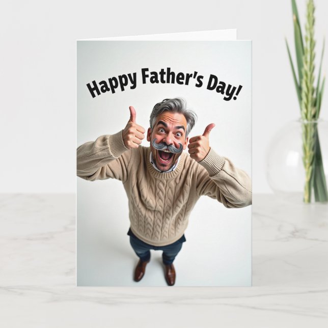 Laughing Dad Celebration Card (Front)