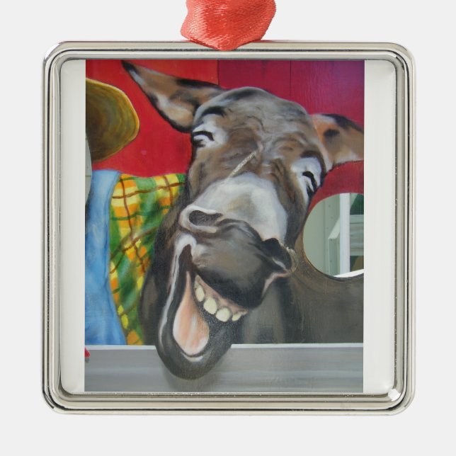 LAUGHING DONKEY ORNAMENT (Front)