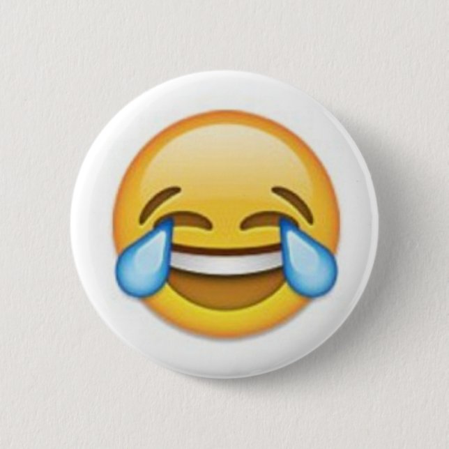 Laughing Emoji 6 Cm Round Badge (Front)