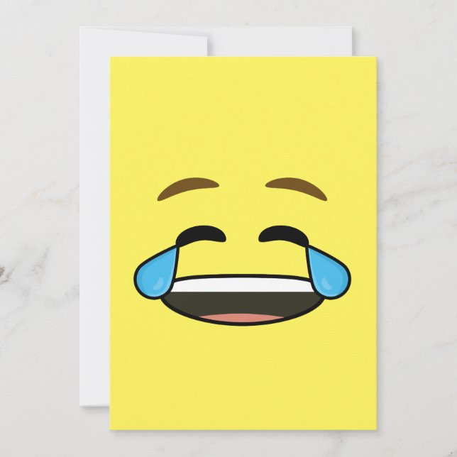 Laughing Emoji Invitation (Front)