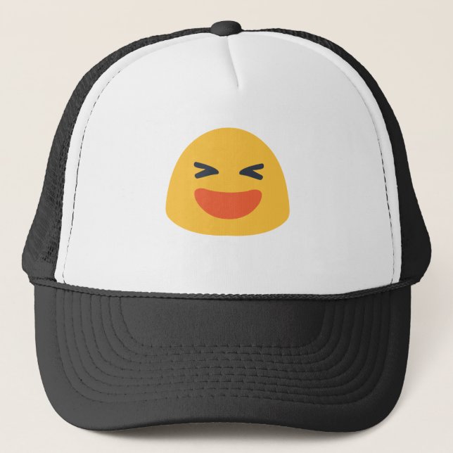Laughing Emoji Trucker Hat (Front)